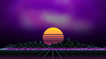 The sun, Music, The city, Stars, Space, Background, 80s, Neon, 80's ...