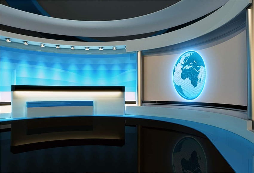 Tło studia telewizyjnego Yeele ft graphy Tło Media Telewizja Pokój Ekran Kamera Transmisja Monitor Wiadomości globalne Newsman Tło Portret Fotografowanie Studio Rekwizyty Kup online na Fidżi. Brak {{kategorii}} Tapeta HD