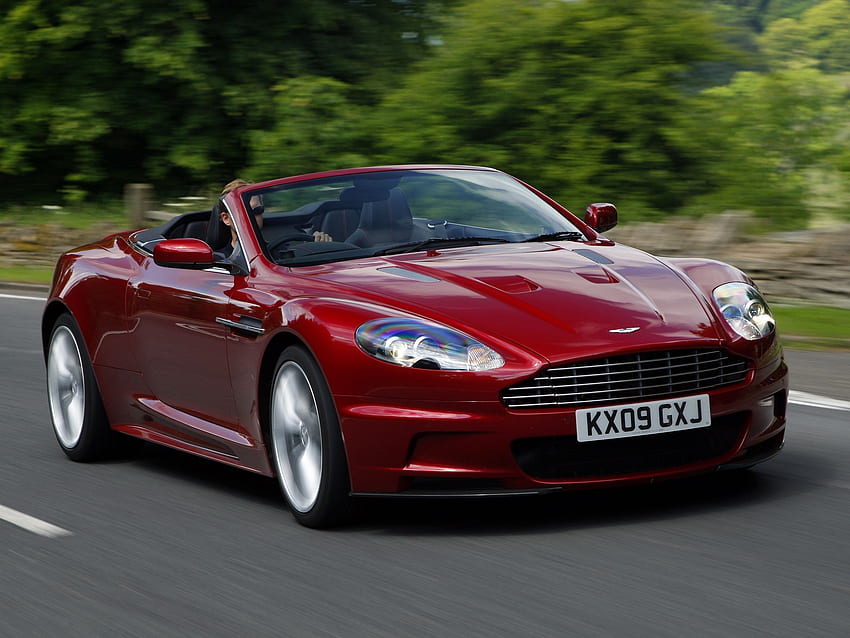 Auto, Aston Martin, Carros, Asfalto, Front View, Velocidade, Dbs, 2009 papel de parede HD