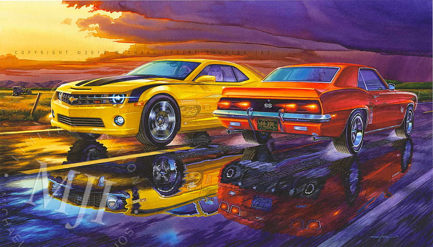 Automotive Art Of Vaclav Zapadlik 7 Painting 015 [] for your , Mobile & Tablet. Explore Car Art . Best Car for , Best and, Muscle Car Art Paint HD wallpaper