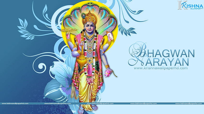 Lord Vishnu Krishna God HD wallpaper