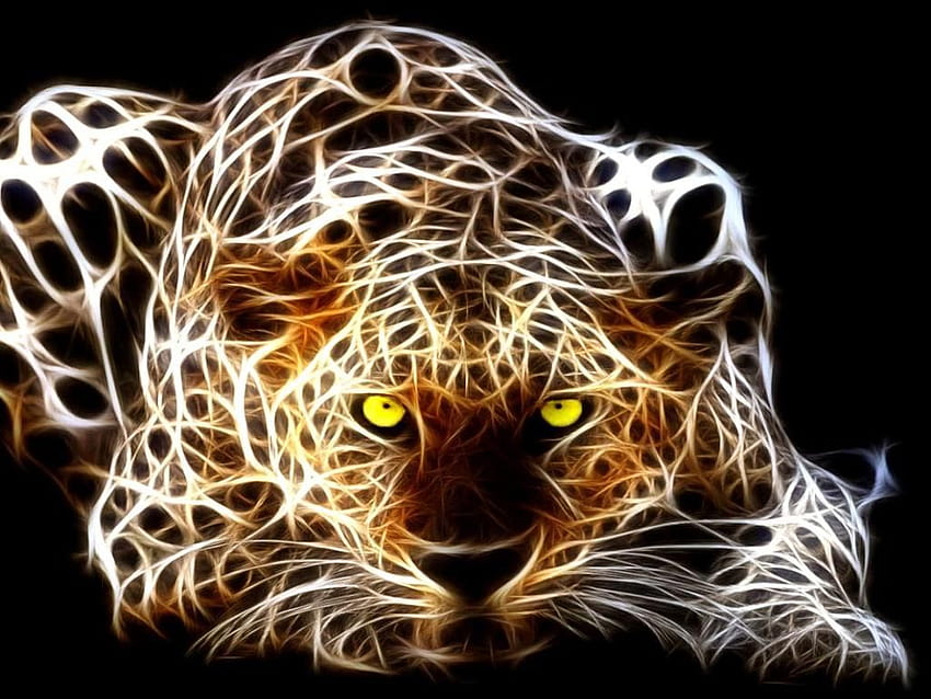 Електрически тигър. Тигър, Тигър изкуство, Леопард HD тапет