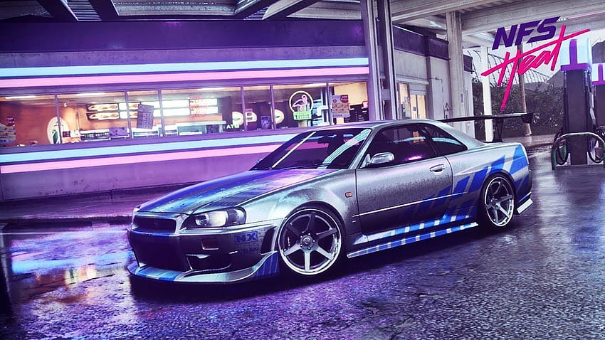 Need For Speed ​​Heat 2 Fast 2 Furious BRIAN'S NISSAN SKYLINE GT R R34.. Nissan Gtr Skyline, Nissan Skyline, Nissan Skyline Gt, Brian Nissan Skyline fondo de pantalla