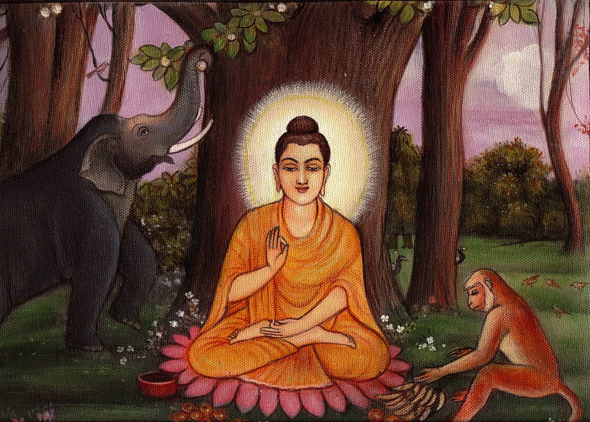 Buddha A32 -, Buddhist Art HD wallpaper