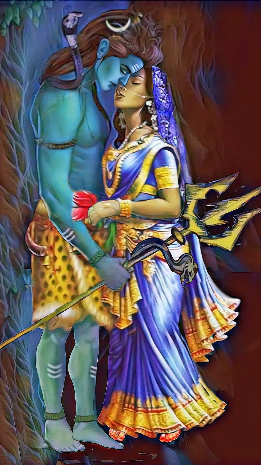 Shiva, parvati, deus Papel de parede de celular HD