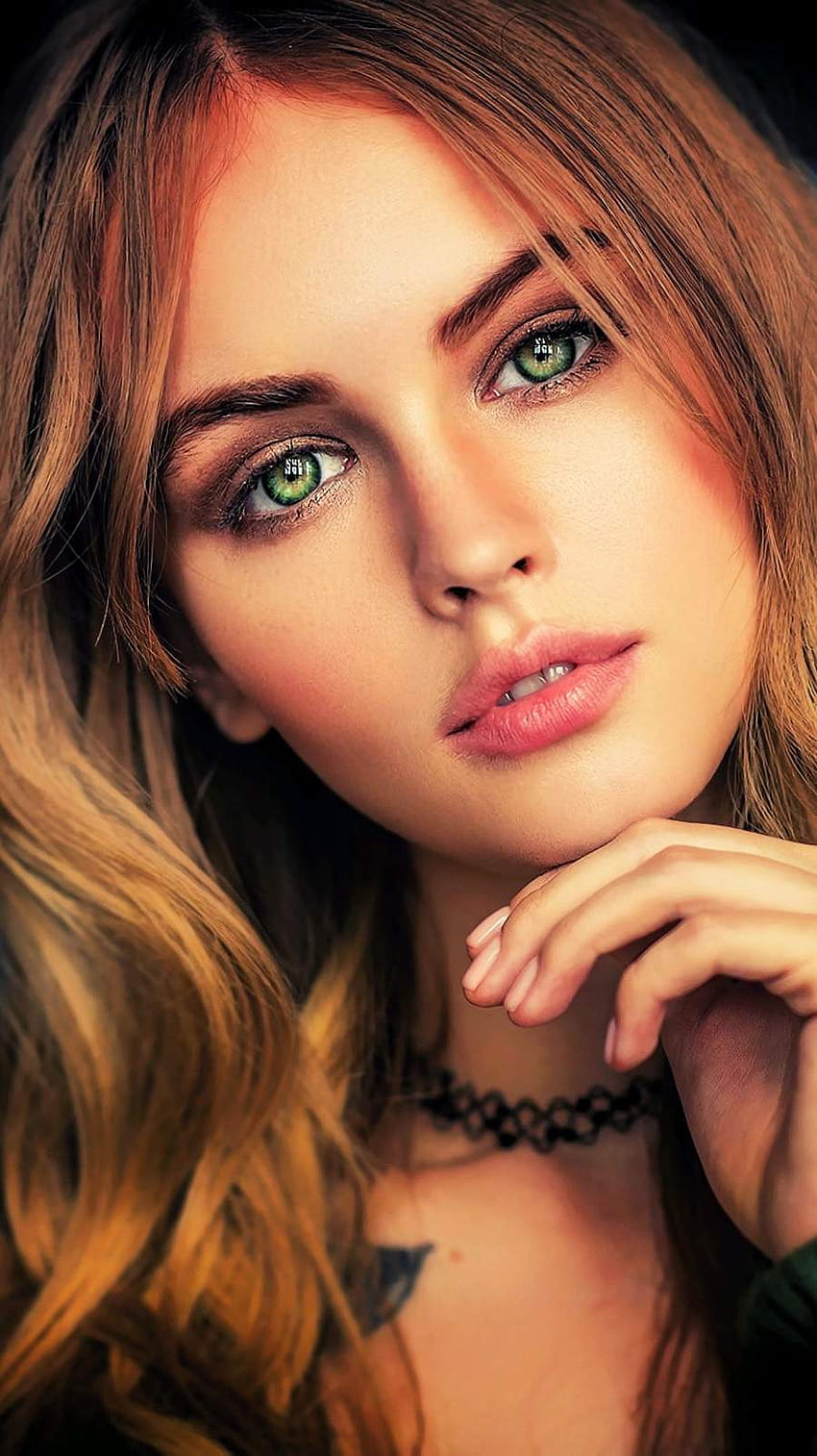 Anastasia Scheglova Schönes Gesicht Mädchen Augen iPhone HD-Handy-Hintergrundbild