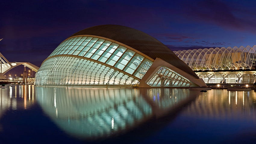Ciudades, Arquitectura, Edificio, Reflejo, Valencia, España fondo de pantalla