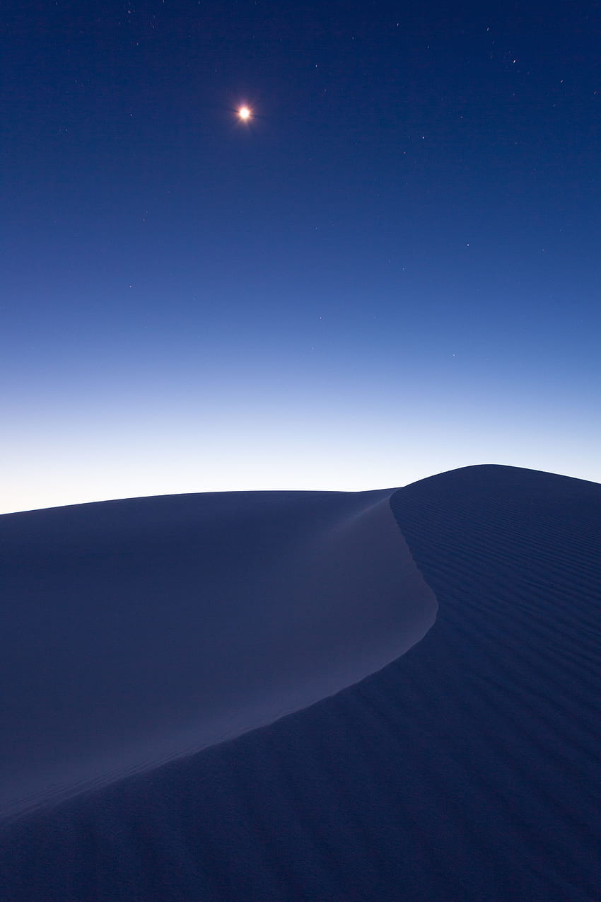 Night, Sand, Desert, Minimalism HD phone wallpaper
