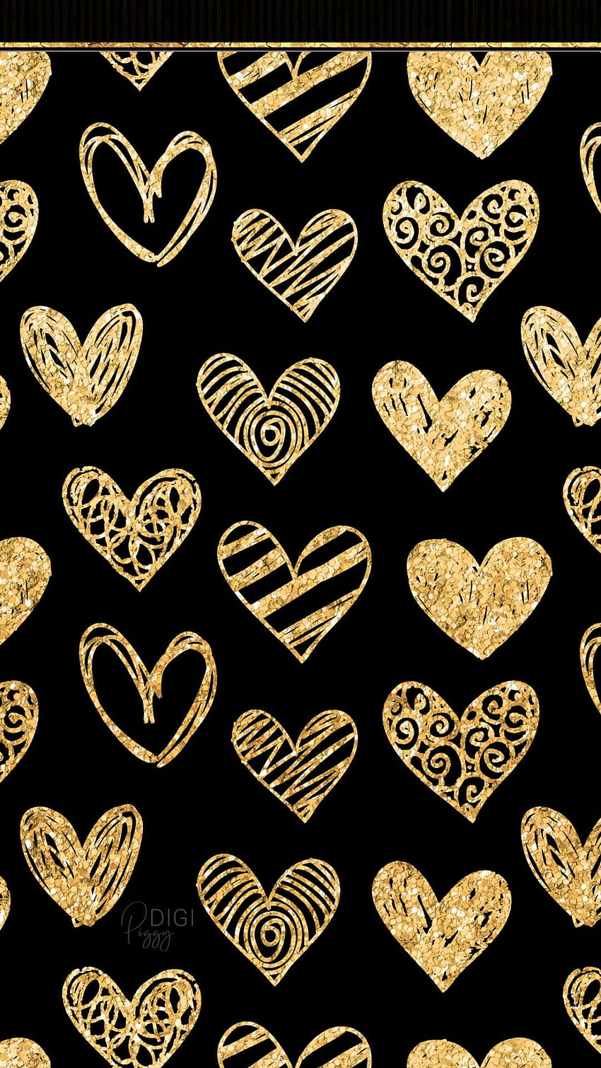 Seamless Pattern Background With Gold Glitter Hearts Love Concept Cute  Wallpaper Good Idea For Your Wedding Valentines Day Or Birthday Design  Illustration Royalty Free SVG Cliparts Vectors and Stock Illustration  Image 52488198