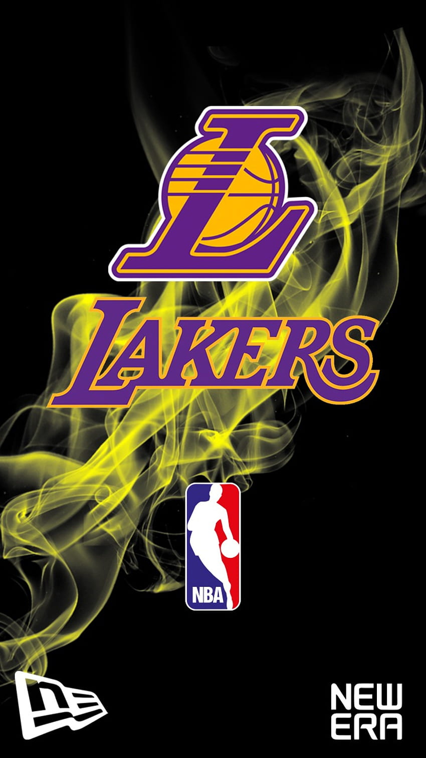 Lakers, art, new_era, yellow HD phone wallpaper