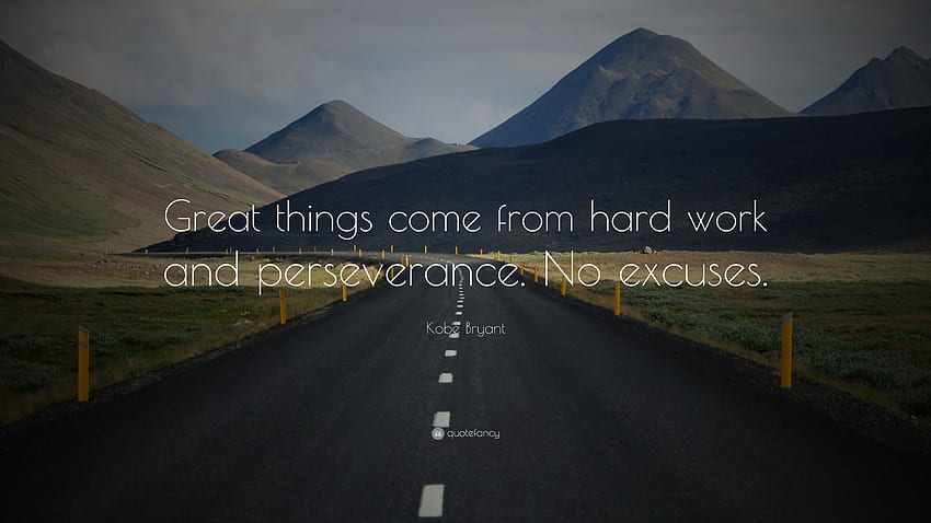 Kobe Bryant Quote: “Great things come from hard work, Kobe Bryant Quotes HD wallpaper