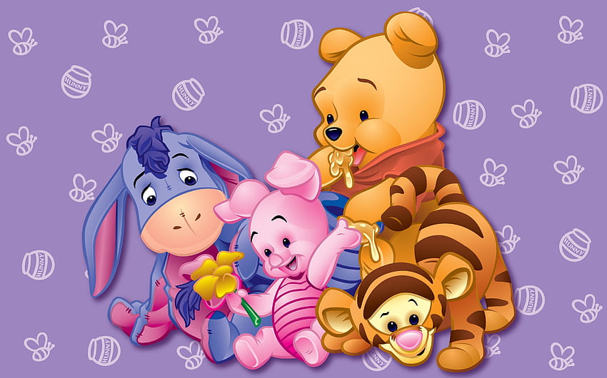 Baby Winnie the Pooh - , Baby Winnie the Pooh Background on Bat, Cute Cartoon Eeyore Sfondo HD