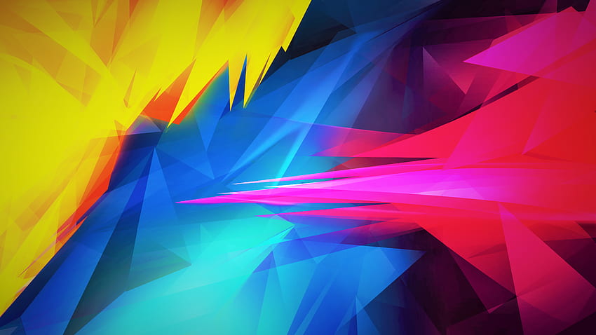 Abstract Blue Yellow Red Pink Purple Orange Colorful Cyan Magenta - Resolution: HD wallpaper
