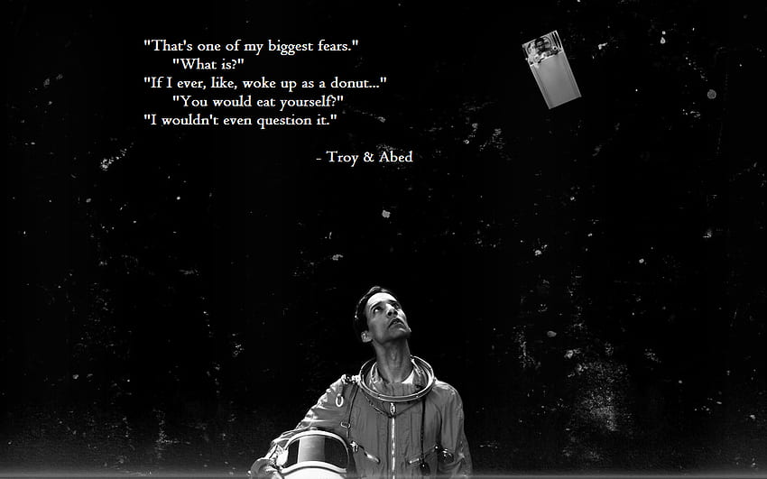 Citazioni di Abed della comunità: Ciambelle di discussione di Troy e Abed. Troia, Greendale, Comunità Sfondo HD