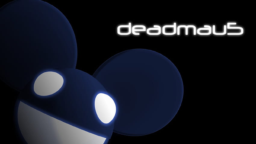 deadmau5, logo, dark, wow, blu HD wallpaper