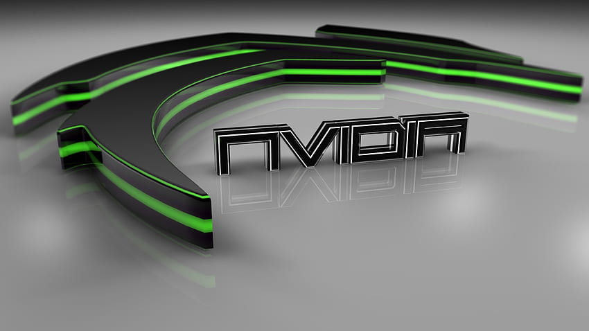 Preview nvidia, green, firm, black, gray HD wallpaper