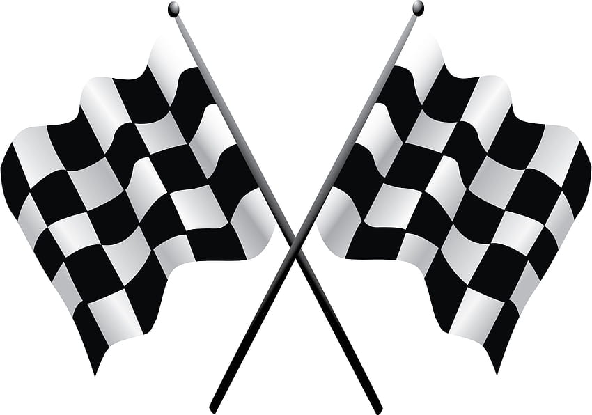 Lápis de bandeira vibrante de bandeiras de corrida, bandeira de linha de chegada papel de parede HD