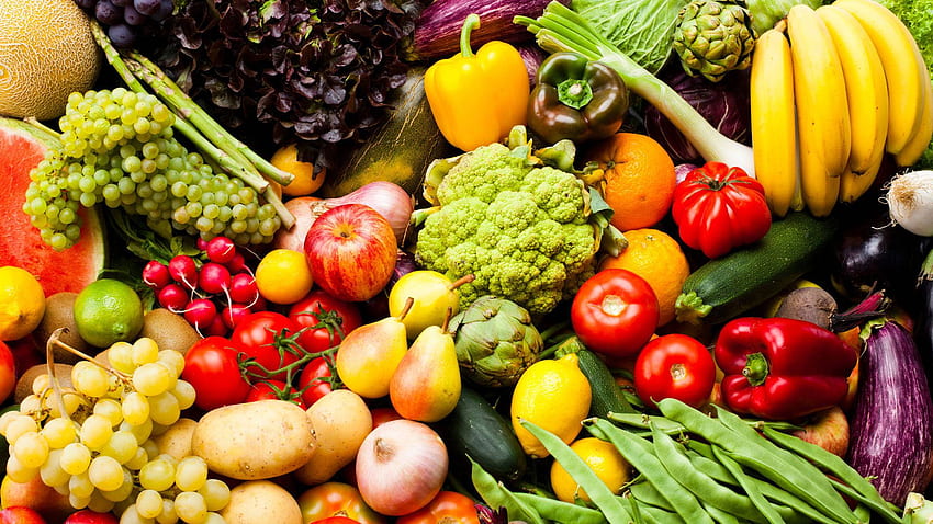 Градински пресни зеленчуци – Пазарът HD тапет
