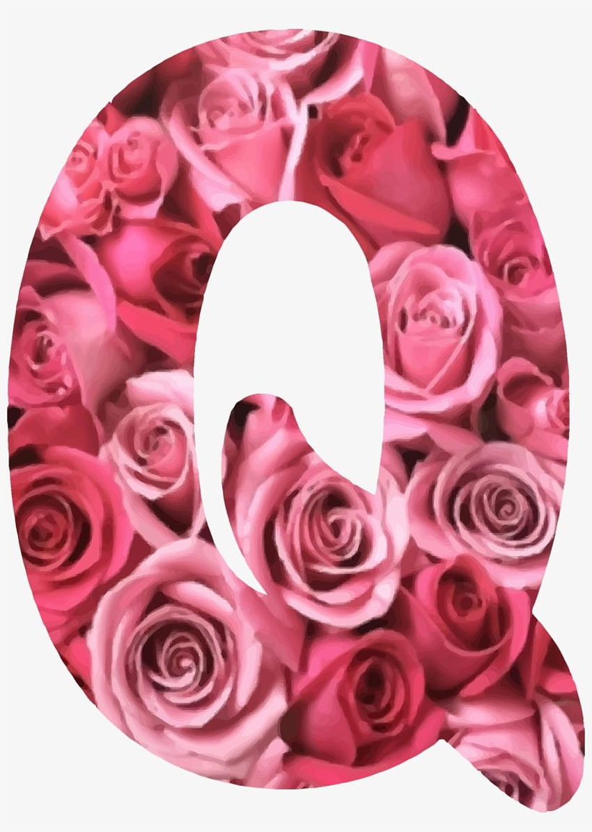 꽃 클립 아트 정원 장미 꽃 - Q 알파벳 사랑 꽃 - 투명 PNG, 편지 Q HD 전화 배경 화면