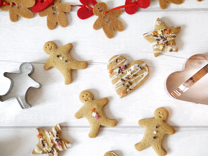 Jazzy Gingerbread Cookies. The Betty Stamp, Gingerbread Men HD wallpaper