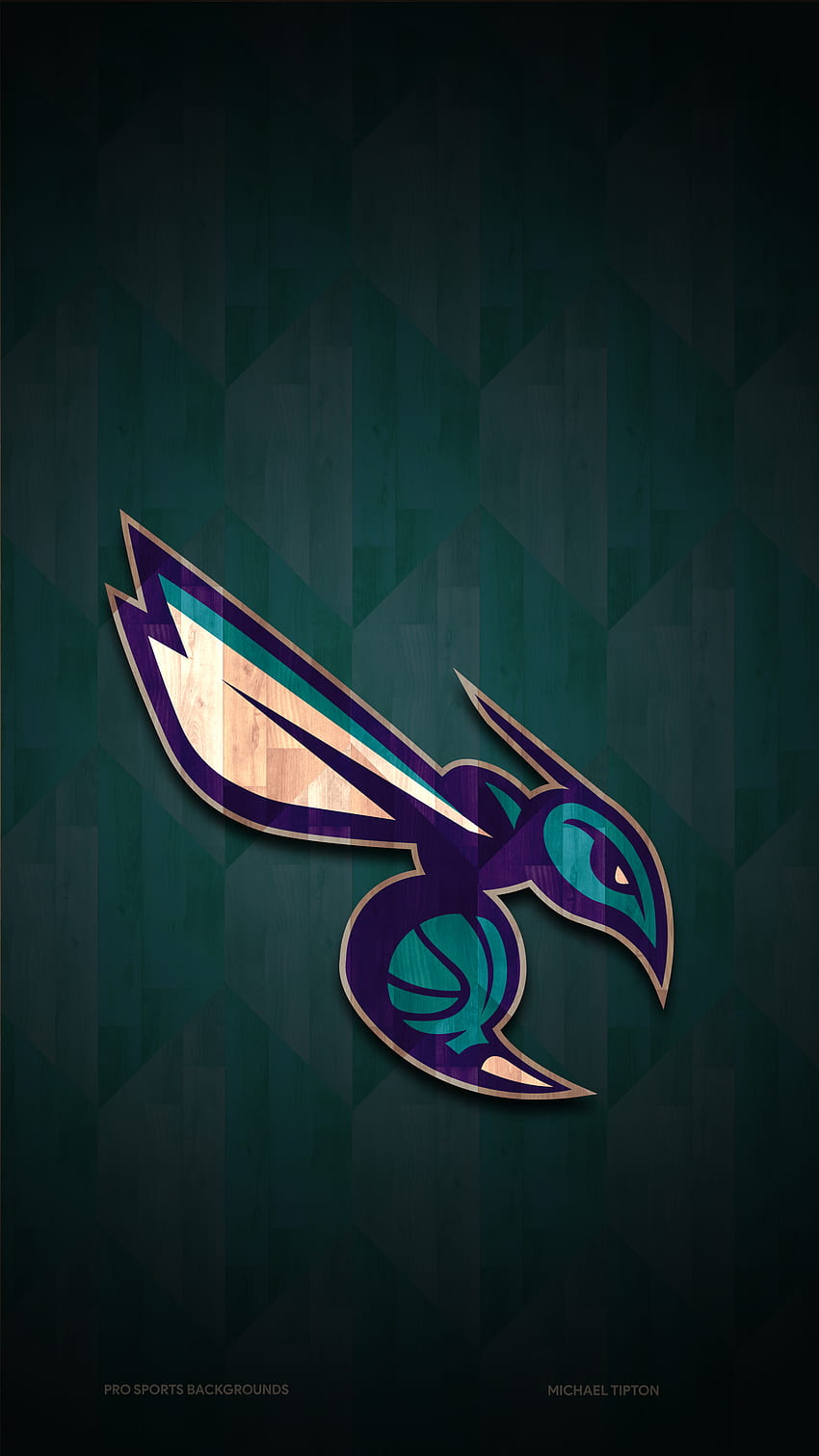 Charlotte Hornets, baloncesto, logotipo, nba fondo de pantalla del teléfono