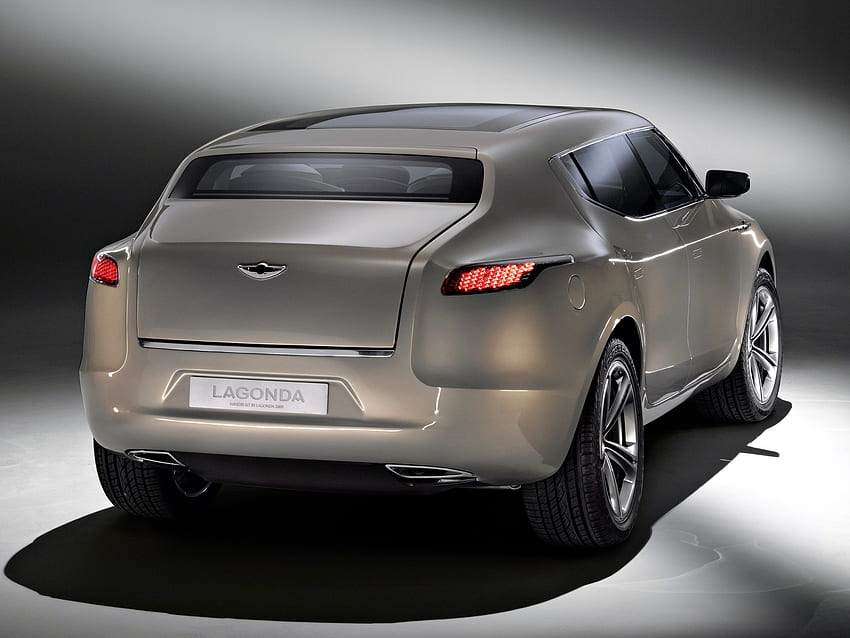 Aston Martin, Cars, Back View, Rear View, Style, 2009, Concept Car, Beige Metallic, Lagonda HD wallpaper