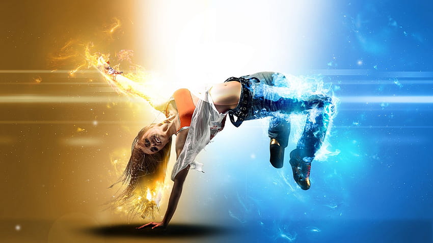 Hip Hop Girl Fire and Ice , Instagram, Girly Dance HD wallpaper