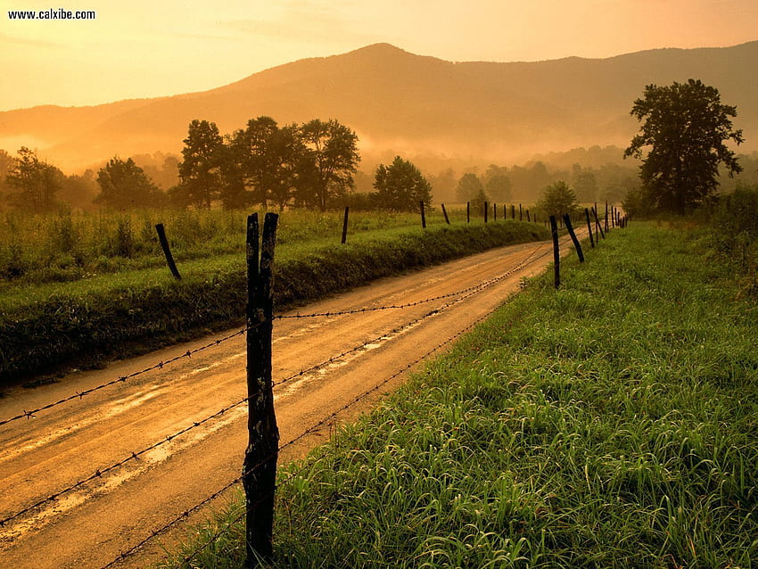 Nature: Sparks Lane At Sunset Cades Cove Great Smoky Mountains National Park Ten HD wallpaper