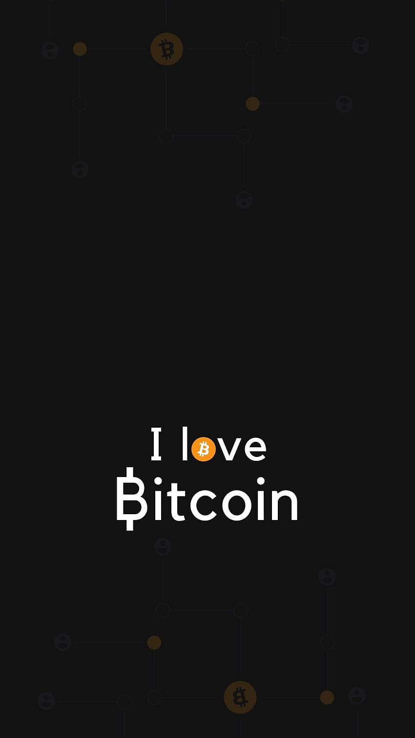 Eu amo Bitcoin, bitcoin, cripto, amantes de bitcoin, melhor celular bitcoin Papel de parede de celular HD