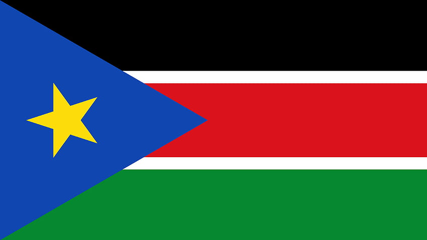 Südsudan-Flagge HD-Hintergrundbild