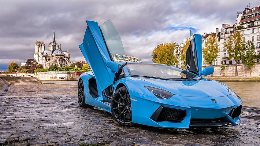 Lamborghini, Paris, Voitures, Aventador Fond d'écran HD