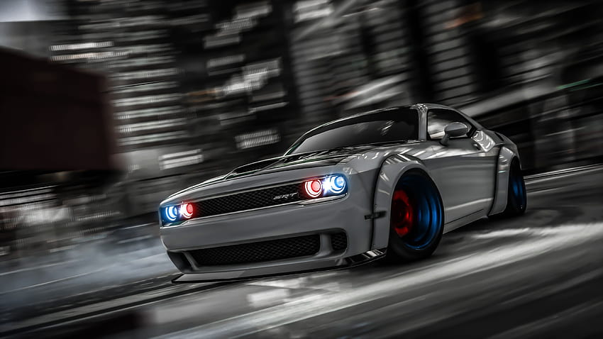 Dodge Challenger Drifting Gta V, Spiele, , , Hintergrund und GTA 5 Online-Autos HD-Hintergrundbild