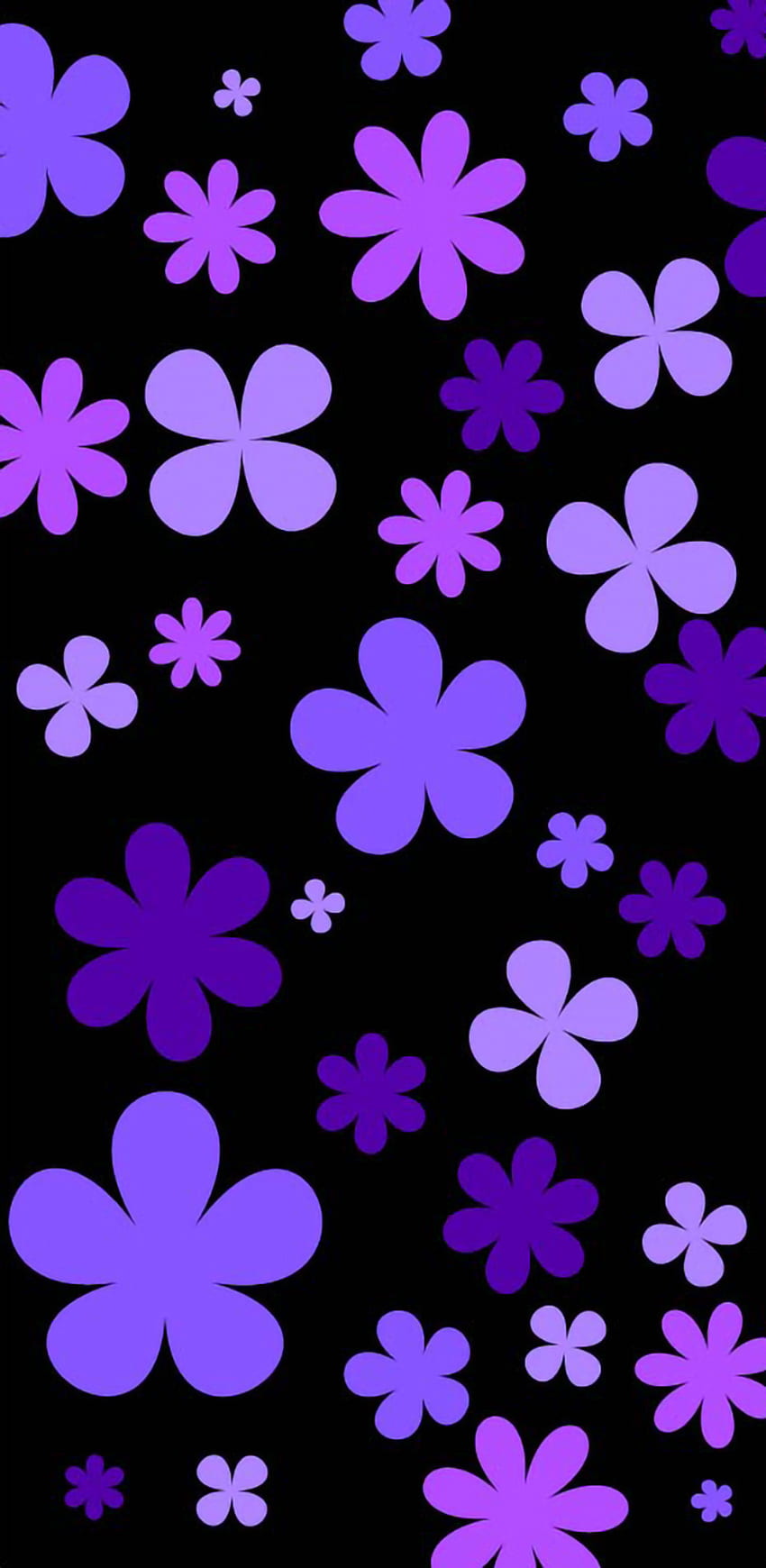 紫春、花びら、白 HD電話の壁紙