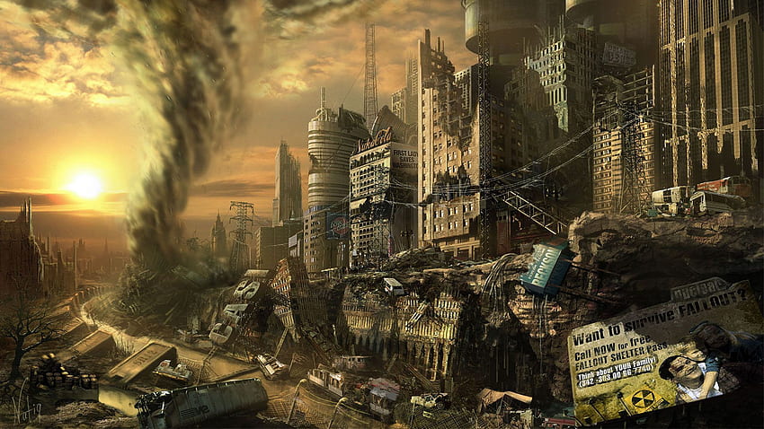 Fallout 3 Alta Definição, Linda - Terra Após a 3ª Guerra Mundial - e Plano de Fundo papel de parede HD