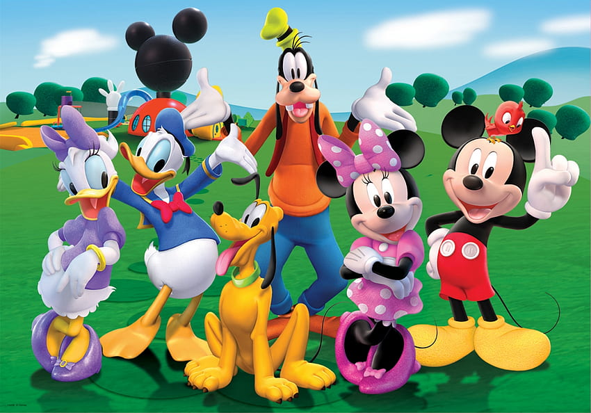 Mickey Mouse Pato Donald Daisy Walt Disney Papel de pared fondo de pantalla