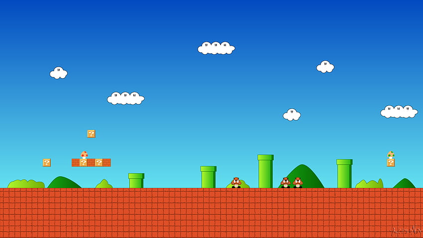 Super Mario Border, Nintendo Super Mario HD wallpaper