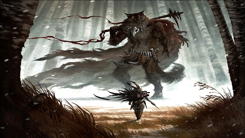 Fantasy - Warrior Fantasy Wolf Furry HD wallpaper