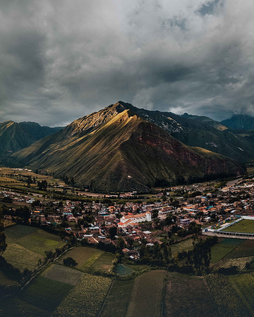 Nature, Montagnes, Village, Pérou Fond d'écran de téléphone HD