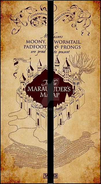 Harry Potter Marauder's Map Peel & Stick Wallpaper - Gray – US Wall Decor