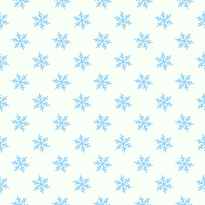 Einfaches nahtloses Muster der Schneeflocke. Blauer Schnee auf weißem Hintergrund. Abstrakte, umhüllende Dekoration. Symbol des Winters 4746805 Vektorgrafiken bei Vecteezy, Schneemuster HD-Handy-Hintergrundbild