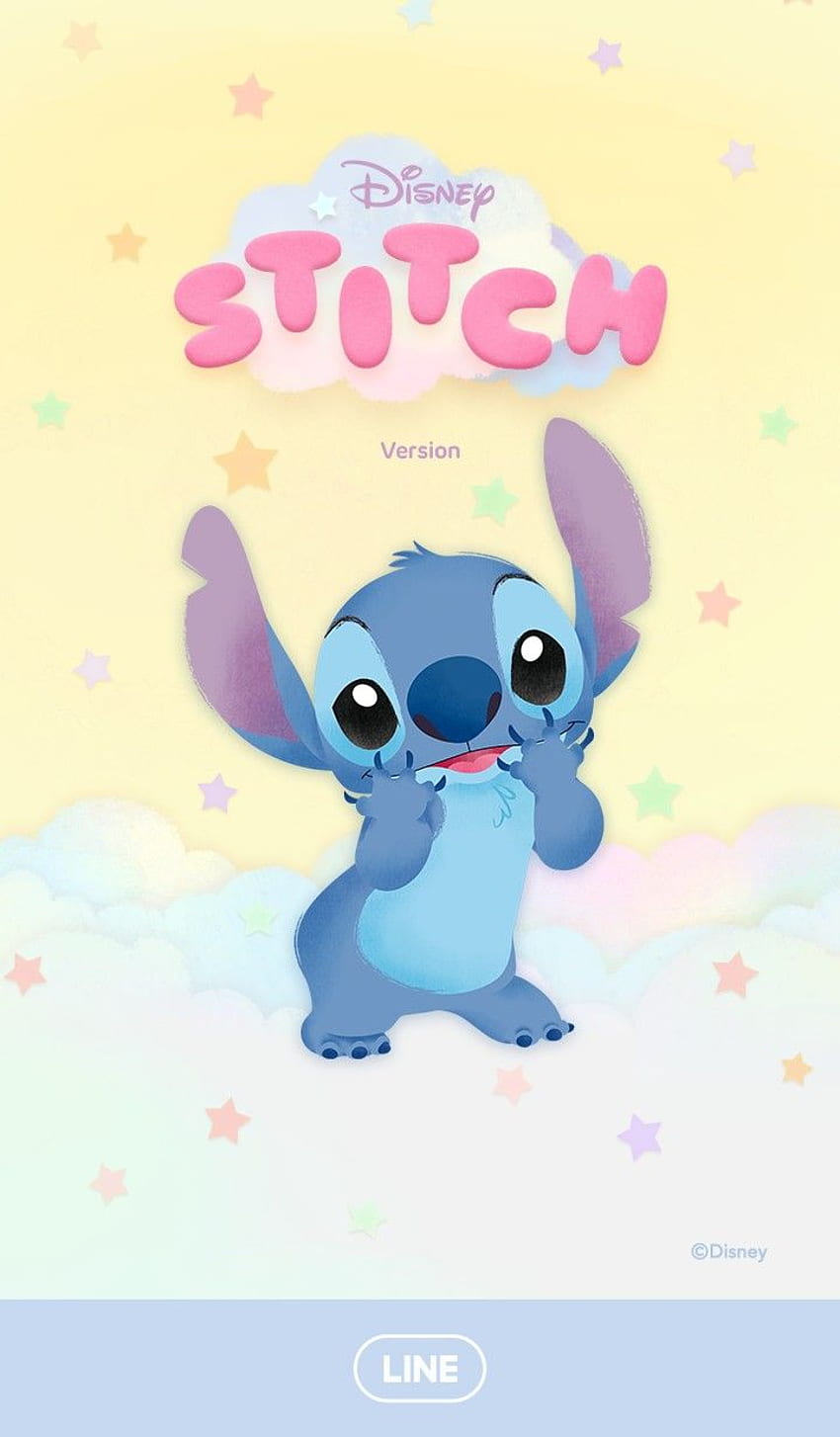 Ścieg (Marzycielski). Linia . Stitch Disney, Cute Disney, Kawaii Stitch Tapeta na telefon HD