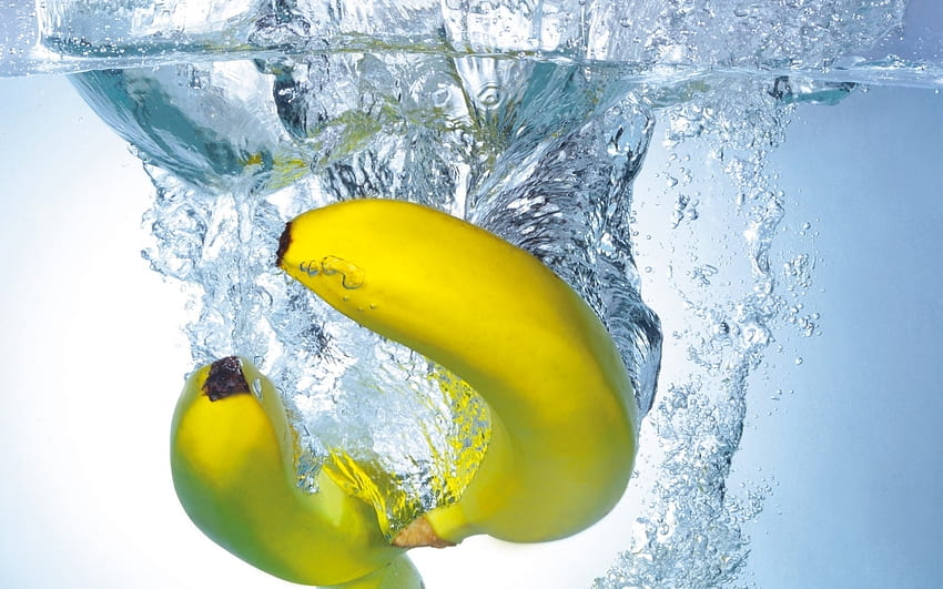 Obst, Wasser, Lebensmittel, Bananen HD-Hintergrundbild