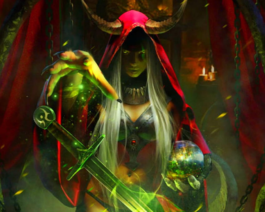 Witch, magic, fantasy, dark HD wallpaper | Pxfuel