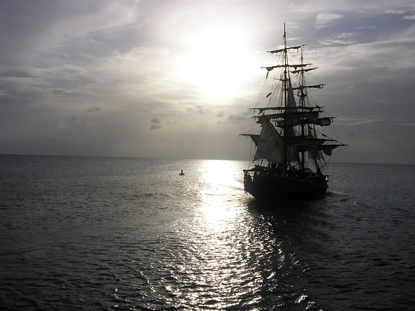 Piratenschiff, Schiff, Pirat, Khai HD-Hintergrundbild