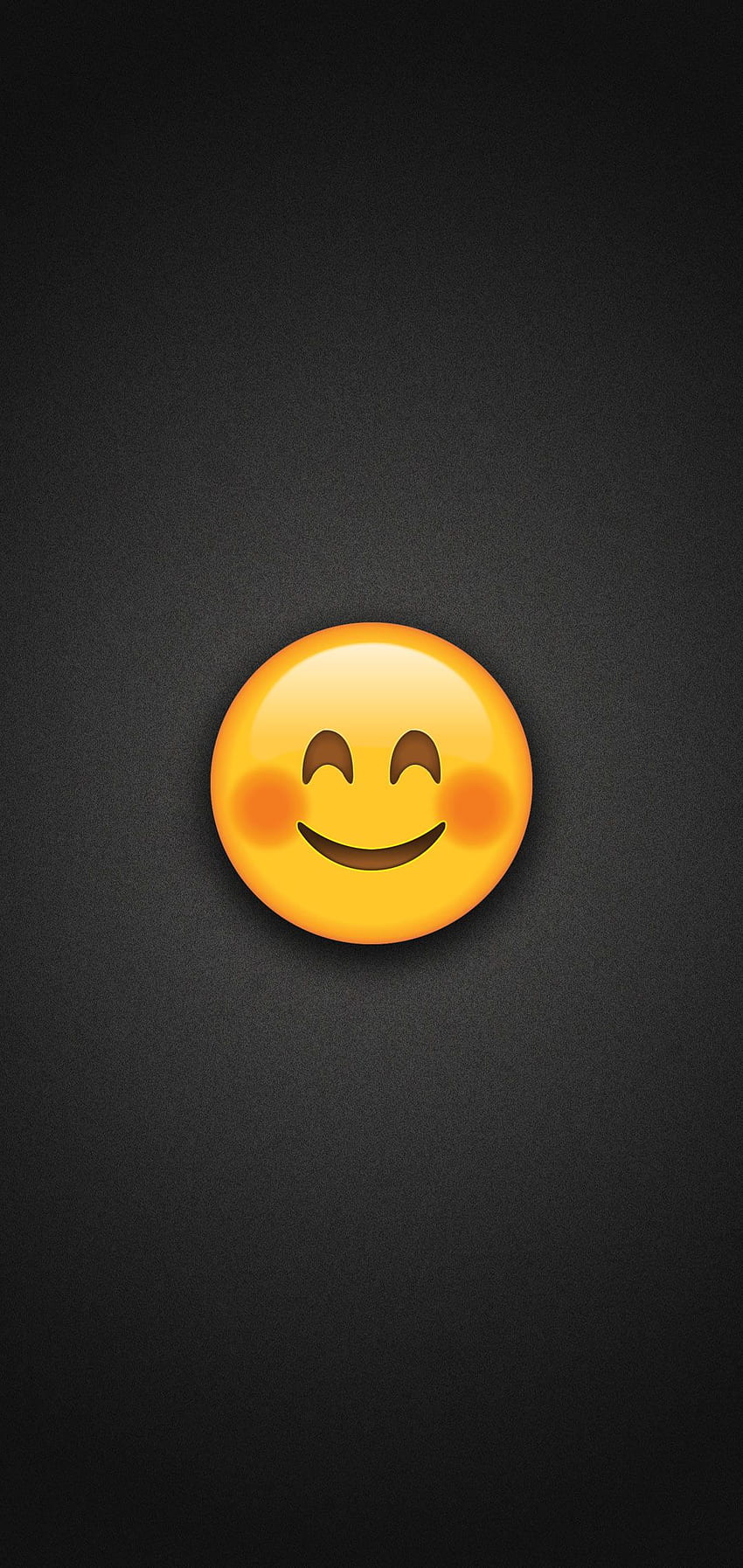 Smiling Face Emoji with Blushed Cheeks Phone, Happy Emoji HD phone ...