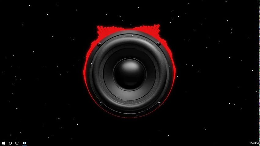 engine - Audio Visualizer Showcase 10, Basslautsprecher HD-Hintergrundbild