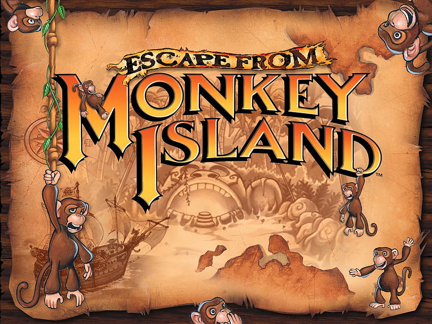 Escape de la isla de los monos (). El internacional fondo de pantalla