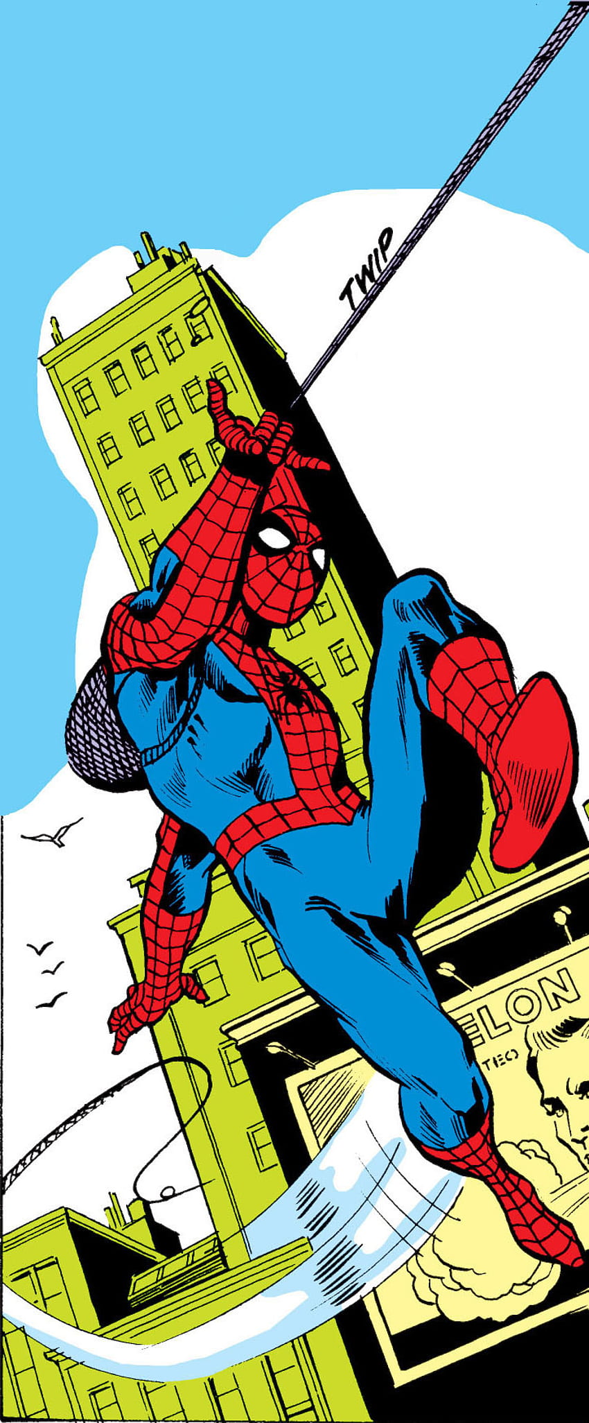 Spiderman Web Swinging, BD Marvel, BD Spiderman Fond d'écran de téléphone HD