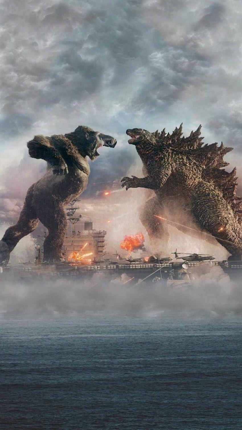 King Kong Melawan Godzilla wallpaper ponsel HD