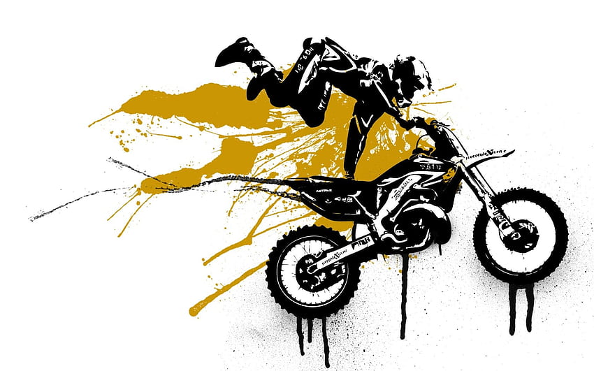 Motocross - Motocross style -, Motocross Art HD wallpaper